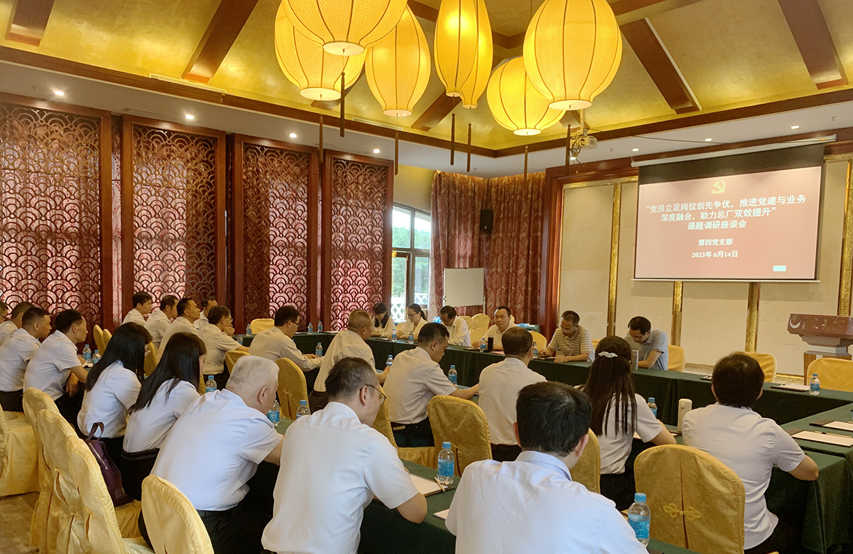 党建引领谱新篇，实地调研促发展——总厂党委书记许宜昌到金戈车间党支部、第四党支部发展调研座谈